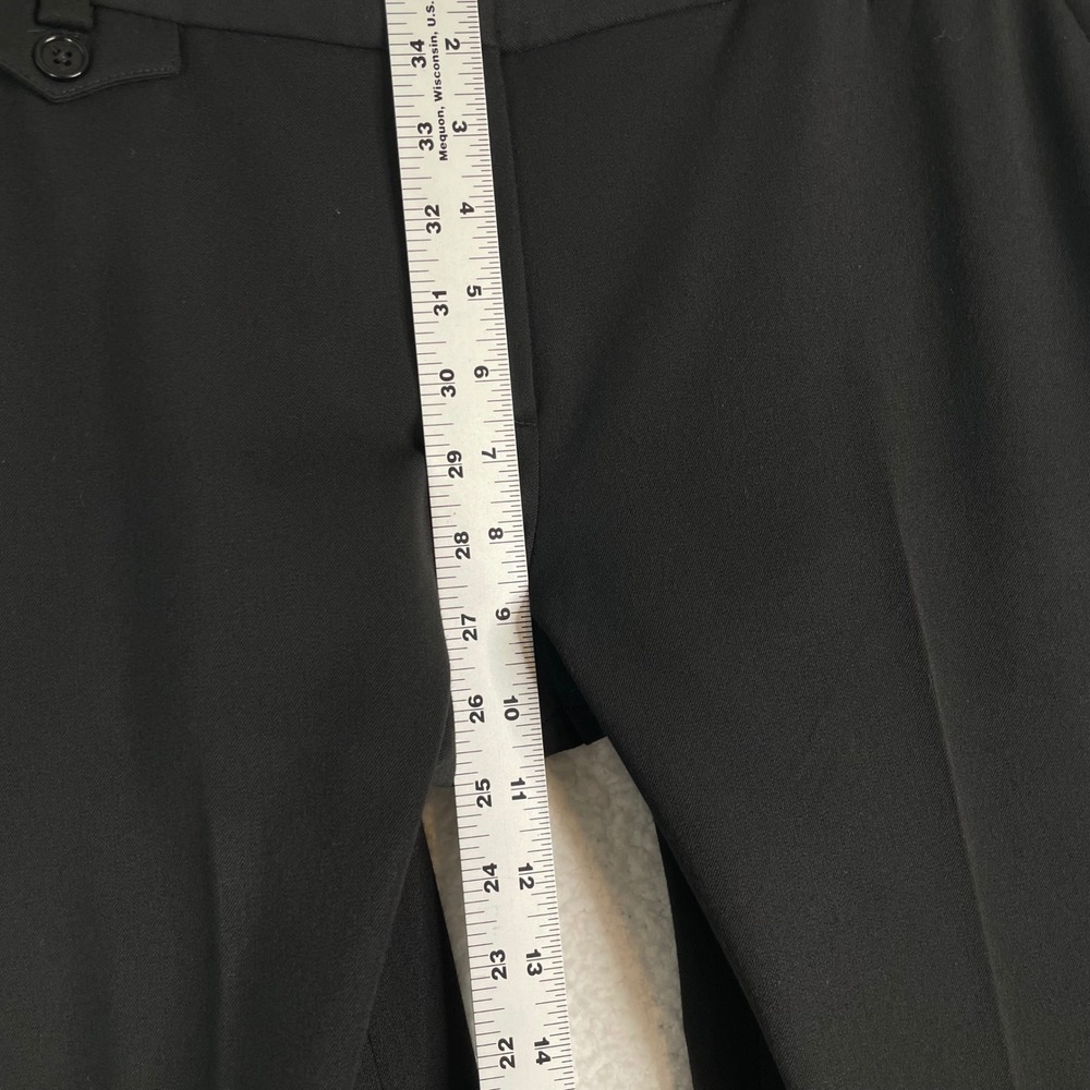 Talbots Signature Womens Black Straight Leg Dress Pants Size 10 Stretch Workwear - Picture 5 of 10